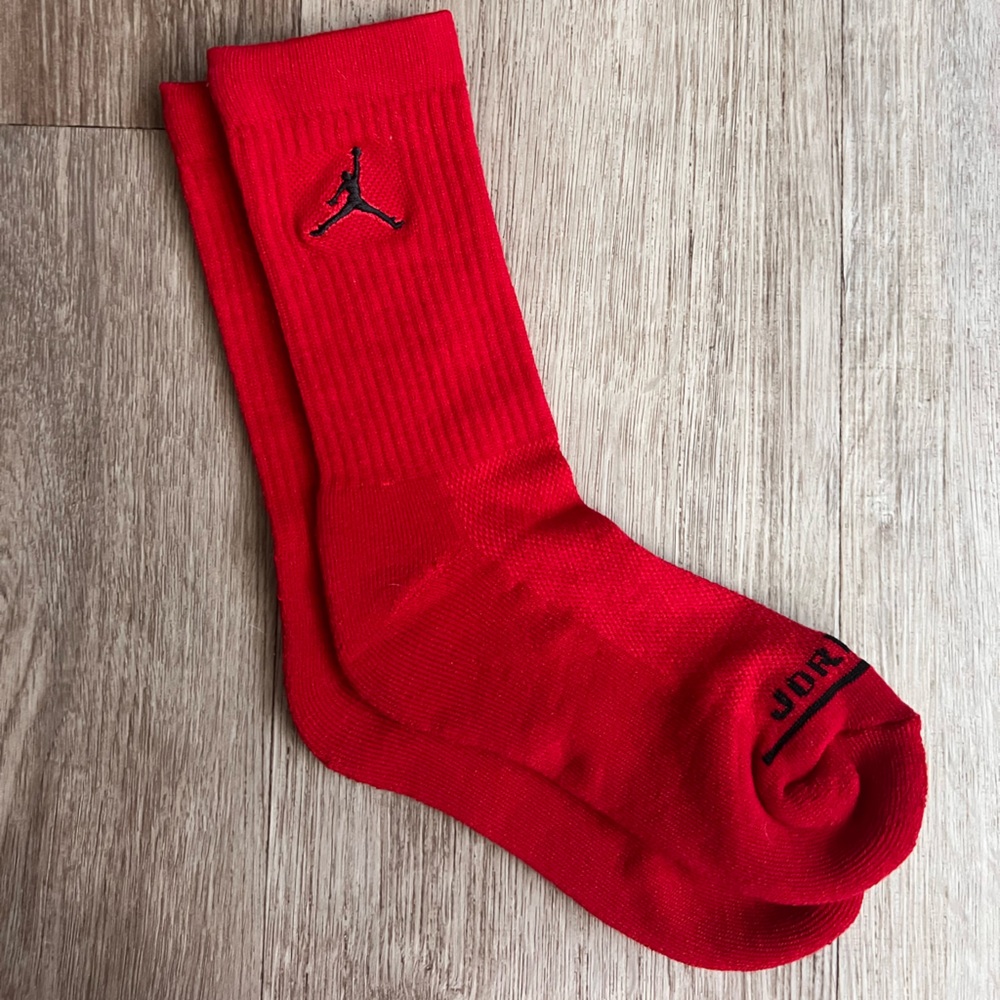 Jordan Red Athletic Socks